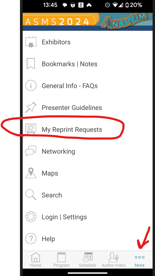 Find My Request Reprints