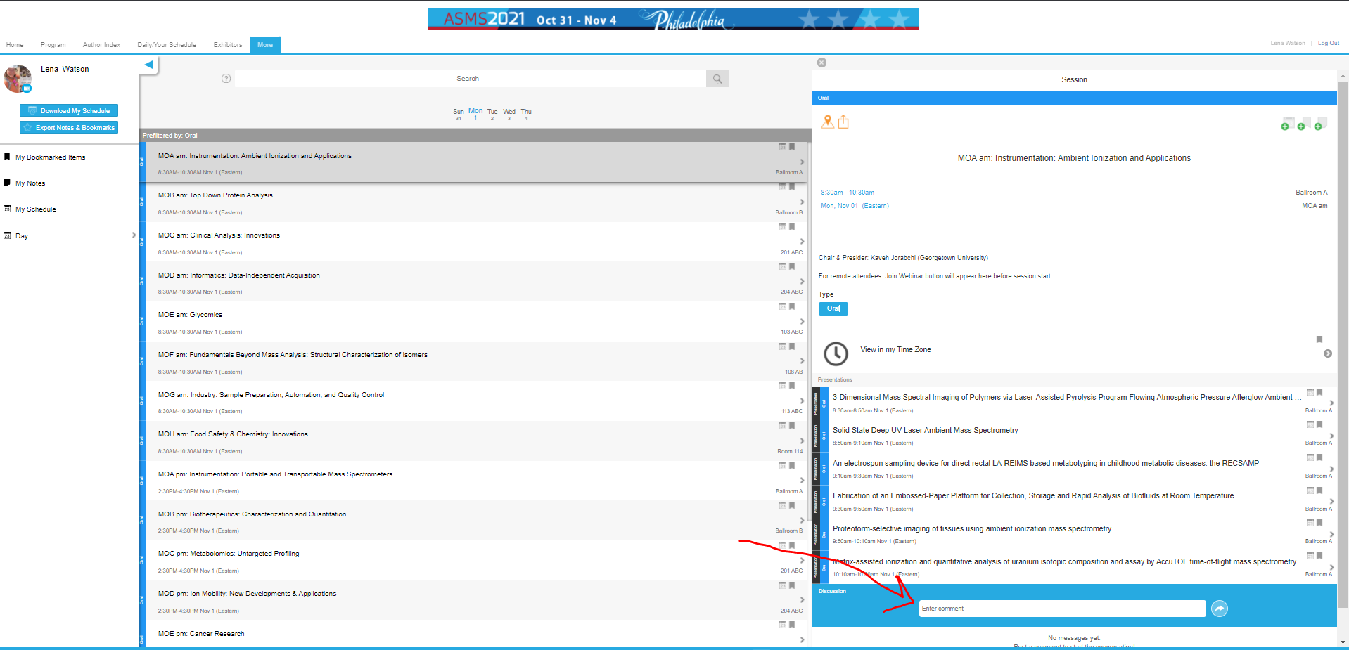 Online Planner Discussion Area Online Planner Discussion Area